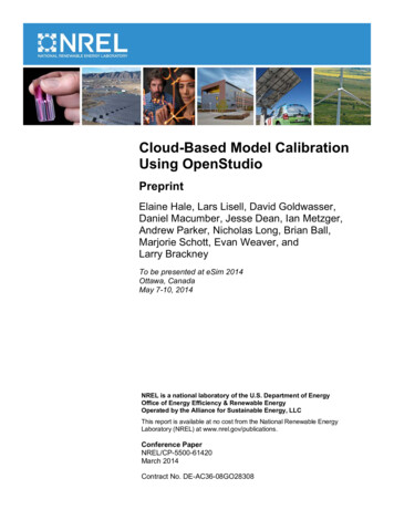 Cloud-Based Model Calibration Using OpenStudio: Preprint