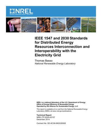 IEEE 1547 And 2030 Standards For Distributed Energy .
