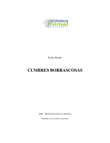 CUMBRES BORRASCOSAS - Biblioteca