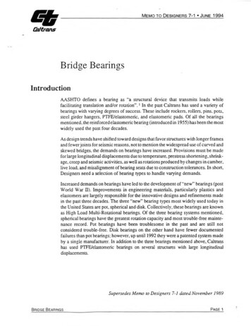 Bridge Bearings - California