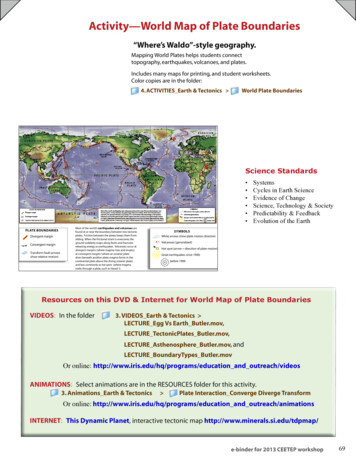 Activity—World Map Of Plate Boundaries