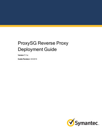 ProxySG ReverseProxy DeploymentGuide
