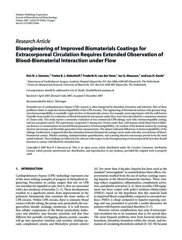 BioengineeringofImprovedBiomaterialsCoatingsfor .