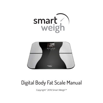 Digital Body Fat Scale Manual