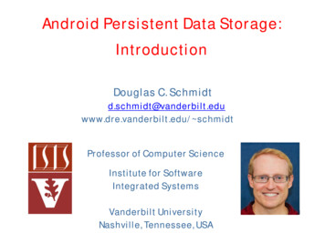 Android Persistent Data Storage: Introduction