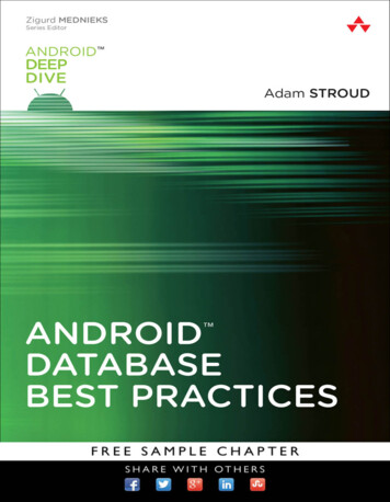 Android Database Best Practices - Pearsoncmg 