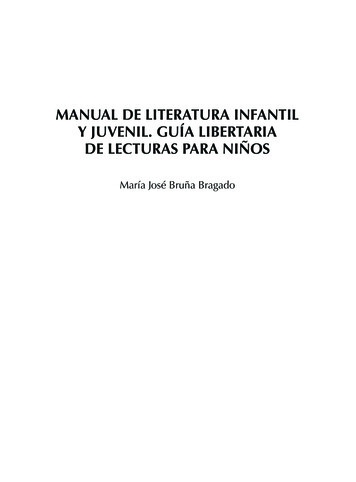 Manual De Literatura Infantil Y Juvenil. Guía Libertaria .