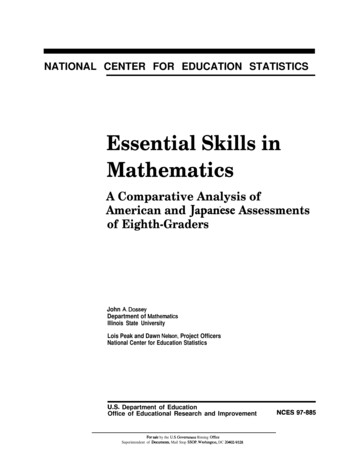 Essential Skills In Mathematics - Ed