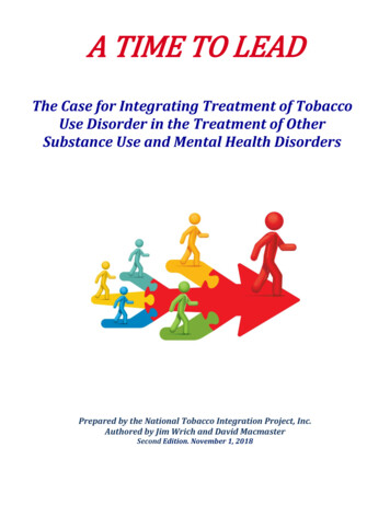 The Case For Integrating Treatment Of Tobacco Use Disorder .