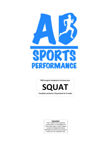 FREE Program Designed To Increase Your SQUAT