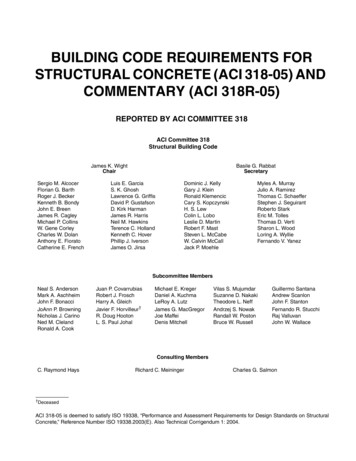 318-05/318R-05 Building Code Requirements For Structural .
