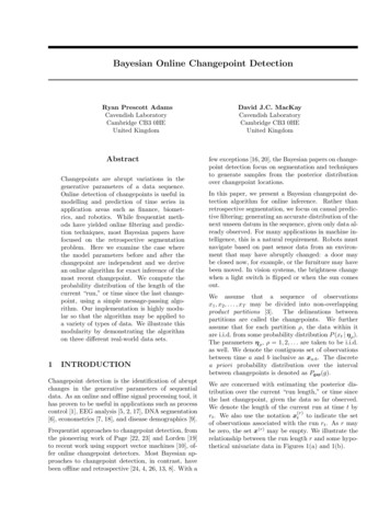 Bayesian Online Changepoint Detection