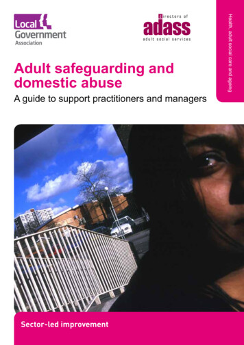 Adult Safeguarding And Domestic Abuse - Adass
