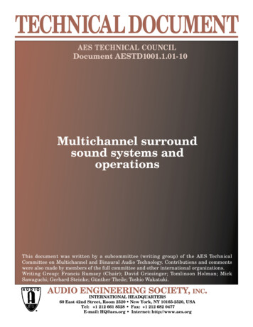TECHNICALDOCUMENT - AES Audio Engineering Society