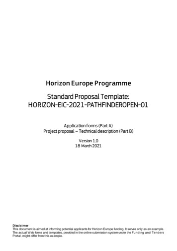 H Orizon Europe Programme