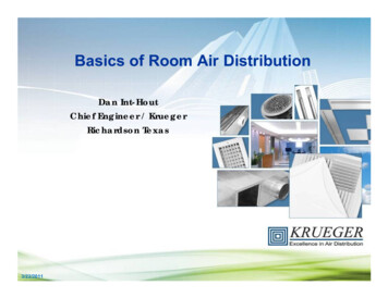 Basics Of Room Air Distribution - ASHRAE Illinois Chapter