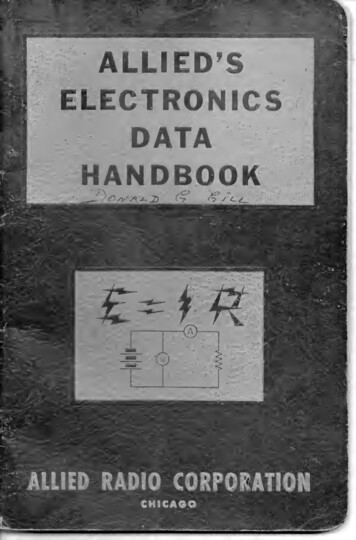 Allied's Electronics Data Handbook - The Eye