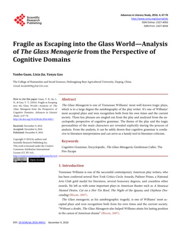 Fragile As Escaping Into The Glass World—Analysis Of The .