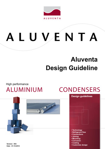 Aluventa Design Guideline