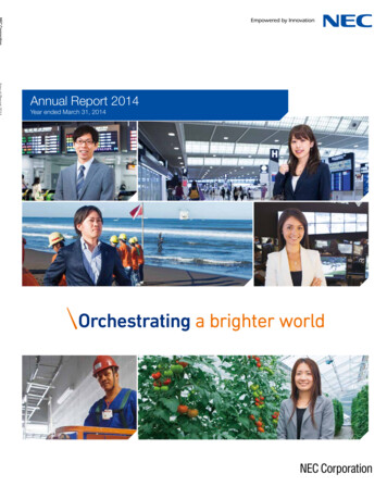 Annual Report 2014 - NEC