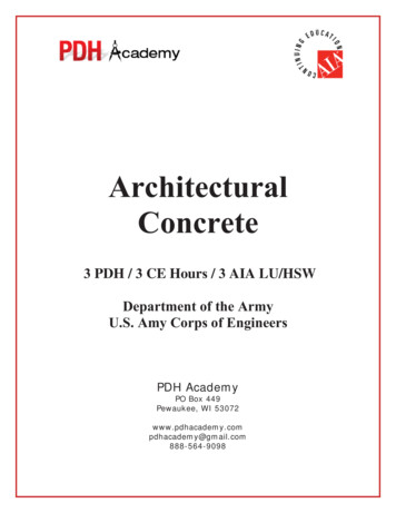 Architectural Concrete - PDH Academy