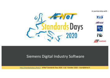 Siemens Digital IndustrySoftware - AFNeT
