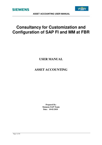 Consultancy For Customization And Configuration Of SAP FI .