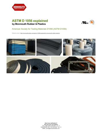 ASTM D 1056 Explained - Monmouth Rubber