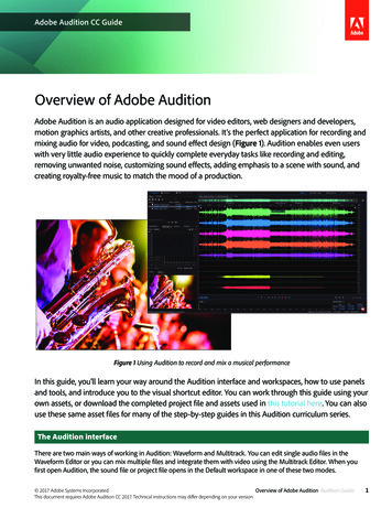 Overview Of Adobe Audition