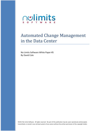 Automated Change Management In The Data Center
