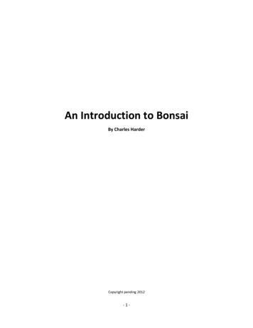 An Introduction To Bonsai - LAVGC