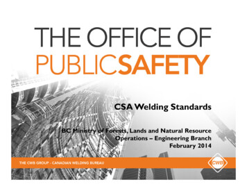 CSA Welding Standards - British Columbia