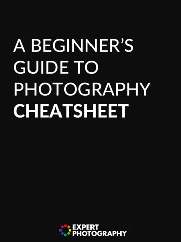 GUIDE TO PHOTOGRAPHY