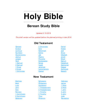 Berean Study Bible - Divine Revelations