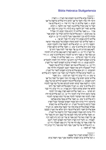 Biblia Hebraica Stuttgartensia - Katapi