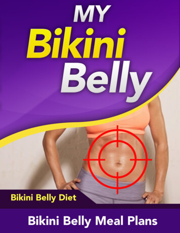 Bikini Belly Meal Plans
