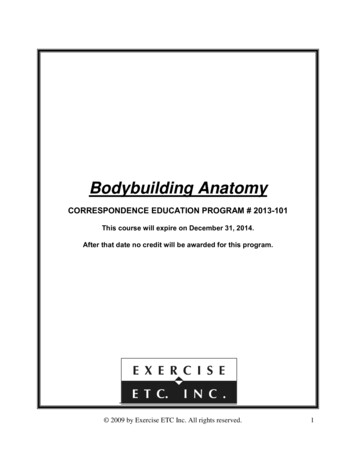 Bodybuilding Anatomy - Exercise ETC