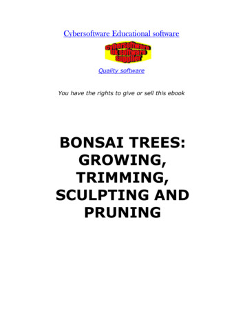 BONSAI TREES: GROWING, TRIMMING, SCULPTING AND PRUNING