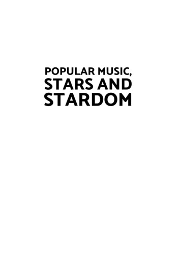 Popular Music, Stars And Stardom