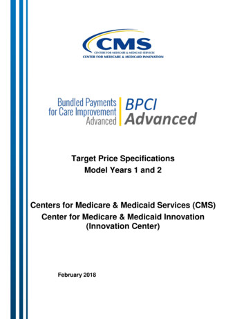 BPCI Advanced Target Price Specifications Model Years 1 And 2