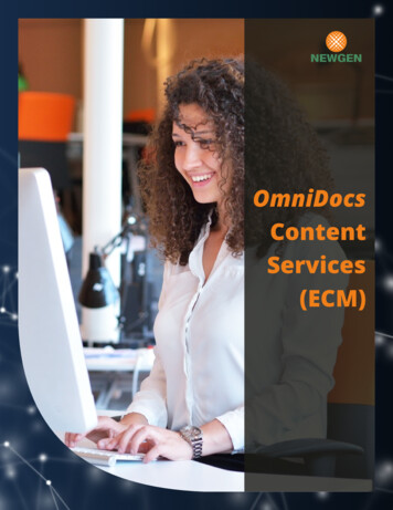 OmniDocs Content Services (ECM)