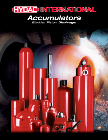 Accumulators - Hydraulic Controls