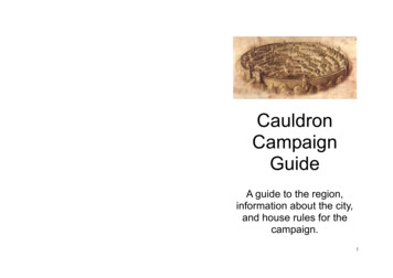 Cauldron Campaign Guide - Bhartzell 