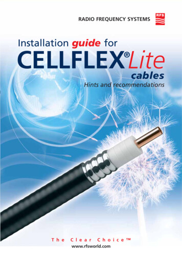 Installation Guide For CELLFLEXLite