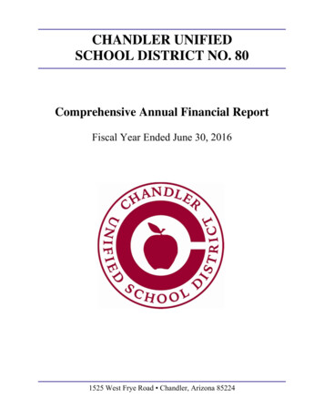 CHANDLER UNIFIED SCHOOL DISTRICT NO. 80