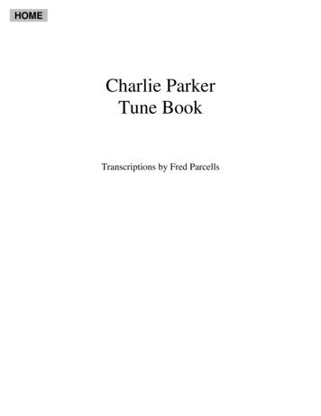 Charlie Parker Tune Book - Fred Parcells