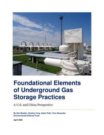Foundational Elements Of Underground Gas Storage Practices