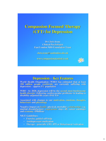 Compassion Focused Therapy (CFT) For Depression