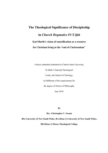 The Theological Significance Of Discipleship In Church .