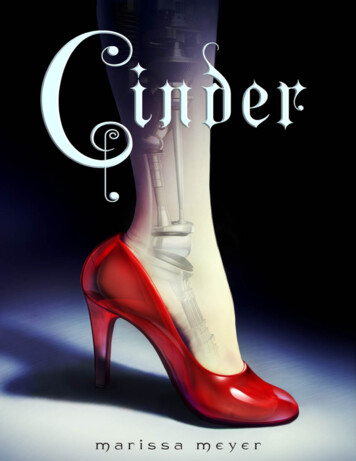 Cinder‘s Story Continues . - Weebly